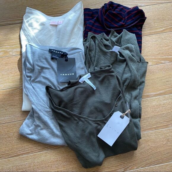 NWT/NWOT-NORDSTROM-TOPS & BODYSUIT 5 Piece Bundle (SMALL) - Picture 1 of 16